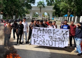 MAP HUKUM Sultra mendesak Polisi Tetapkan Eks Sekwan Konawe Utara Menjadi Tersangka
