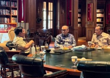 Presiden Prabowo Subianto menerima sejumlah tokoh di kediamannya di Hambalang, Kabupaten Bogor, Jawa Barat, Minggu, 3 Mei 2026.
