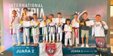 Atlet-atlet muda Victory Taekwondo Club Bali