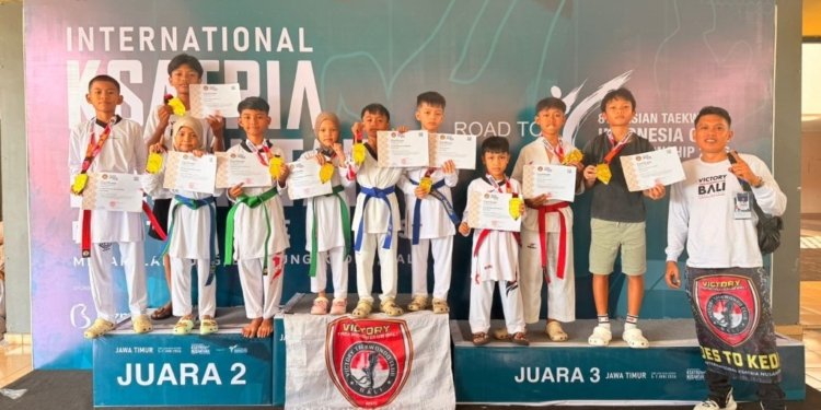 Atlet-atlet muda Victory Taekwondo Club Bali