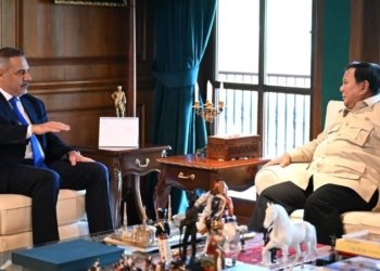 Prabowo Subianto menerima kunjungan Menteri Luar Negeri Republik Türkiye Hakan Fidan