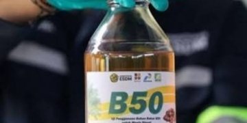 B50 Adalah bahan bakar diesel campuran yang terdiri dari 50% biodiesel berbasis minyak kelapa sawit dan 50% solar fosil