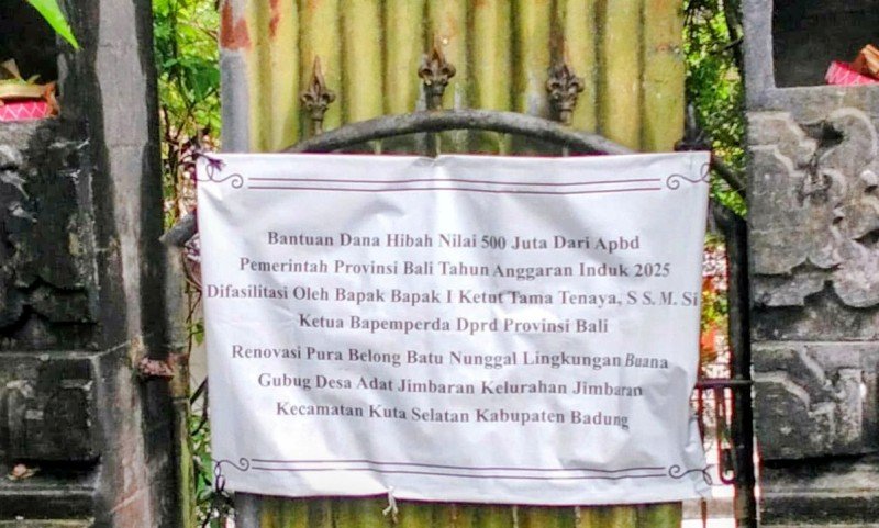 Penyimpangan Hibah Rp500 Juta Pura Belong Batu Nunggul