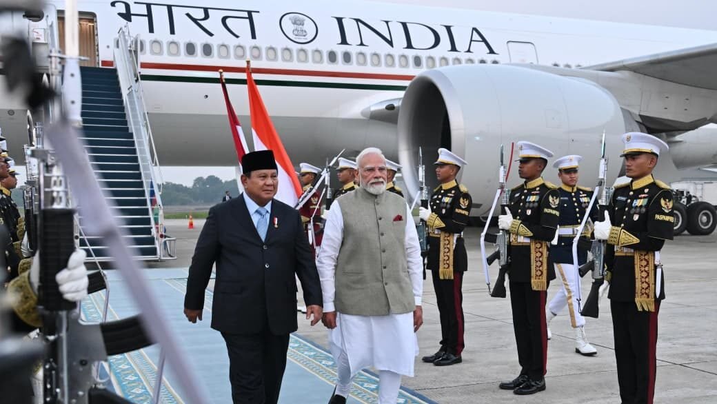 Presiden Prabowo Sambut PM Narendra Modi