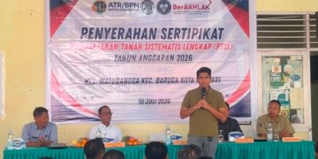 Wakil Ketua Komisi II DPR RI Bahtra Kawal PTSL 2026 di Watubangga Kendari