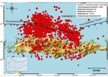 1624 Gempa Bumi Susulan Pasca-Gempa Flores NTT