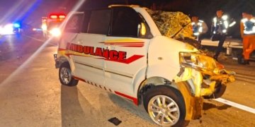 Kecelakaan Ambulans di Tol Batang-Semarang