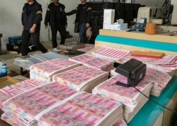 Pabrik Uang Palsu Rp36 M di Tangsel