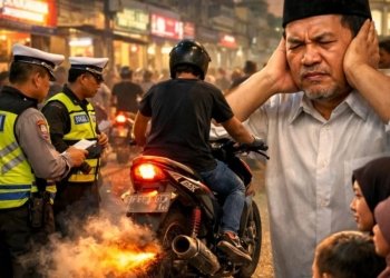 Penertiban Knalpot Brong oleh Polresta Denpasar