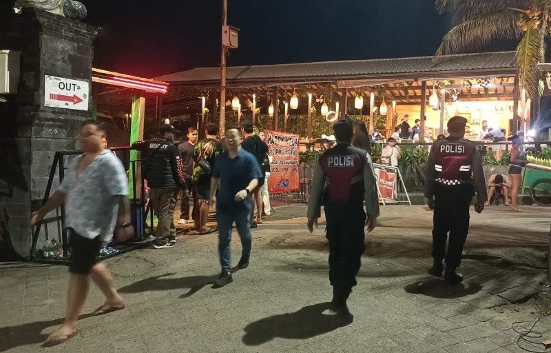 Polisi Intensif Patroli di Kawasan Hiburan Canggu Bali