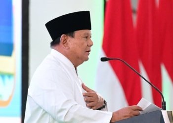 Presiden Prabowo Subianto pada pembukaan Muktamar ke-35 Nahdlatul Ulama