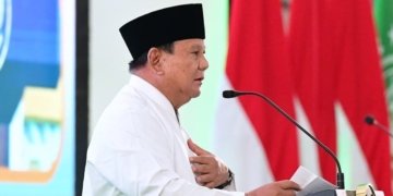 Presiden Prabowo Subianto pada pembukaan Muktamar ke-35 Nahdlatul Ulama