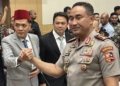 Ketua Komisi III DPR RI, Habiburokhman memberi selamat kepada Komjen Suyudi Ario Seto